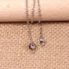 Chainette de remplacement pendule divinatoire - labradorite noir