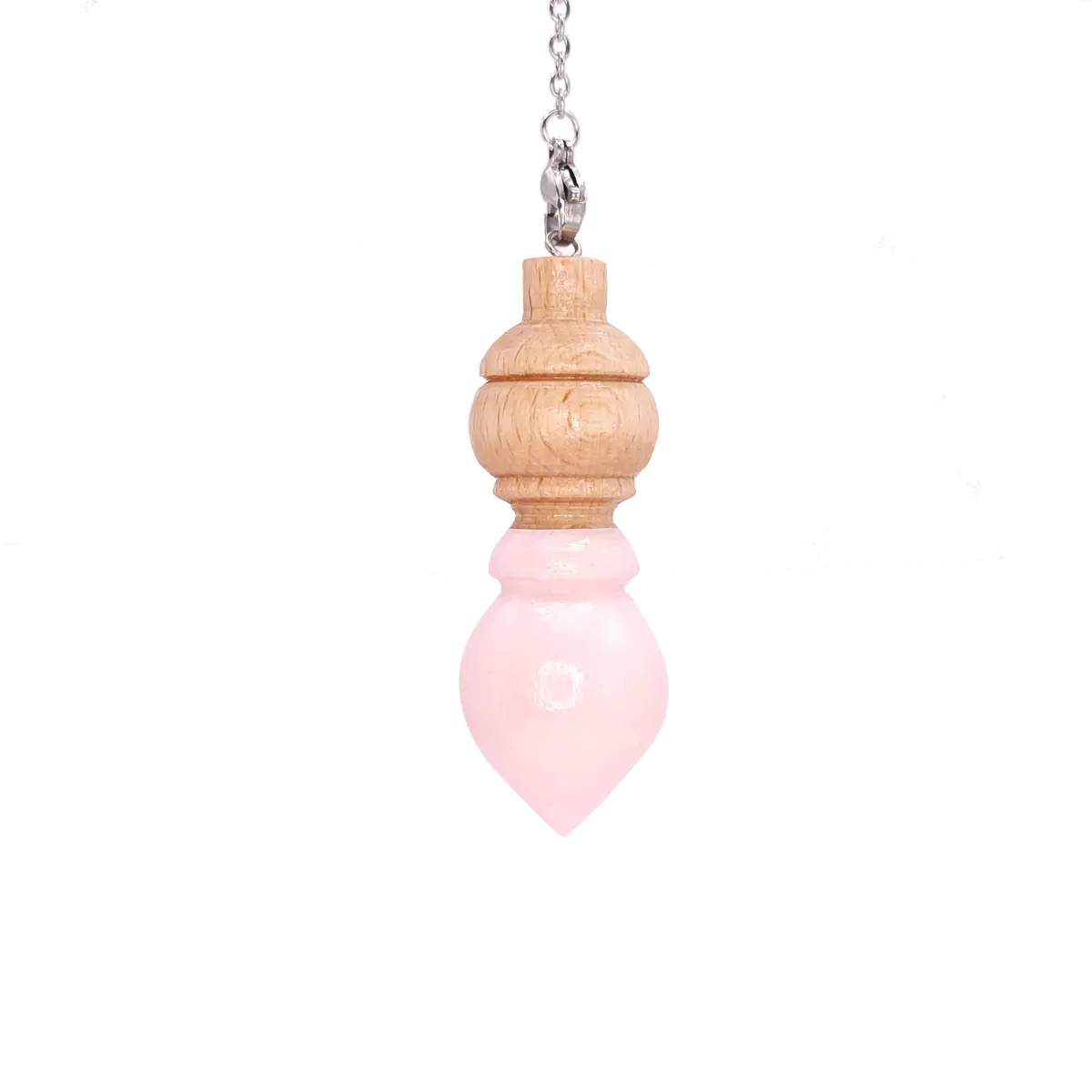 Pendule divinatoire modèle Capella rose en bois